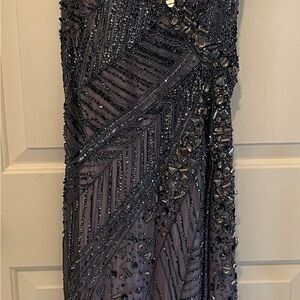 Jovani Beaded Floor Length Gown- Size 14- Strapless - Corset- Whimsigoth…